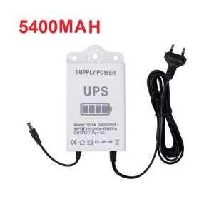 Mini UPS 12V 2A Uninterruptible Continuous Power Supply Backup Monitoring Emergency CCTV Finger Attendance Machine Router Modem WIFI Indoor Outdoor 3600 5400 mAh