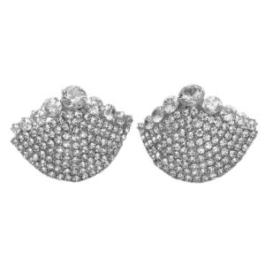 แผ่นปิดหัวนมเปลือกโลหะผสมสำหรับผู้หญิงที่มีประกาย Rhinestones ประดับหน้าอกที่ปิดเครื่องประดับร่างกายคริสตัลเสื้อชั้นใน