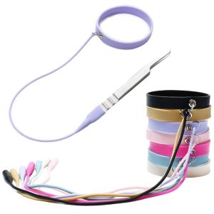 CHLOCH Silica Gel Grafting Eyelash Tweezers Protector Soft Flexible Lash Extension Supplies Auxiliary Tool Silicone Wrist Strap Lash Extension