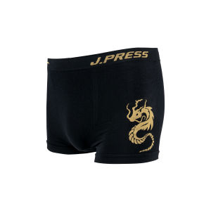 J.Press กกน.ขาสั้น Seamless ลายมังกร รุ่นเสริมทรัพย์ รุ่น 8249 บรรจุ 1 ตัว/แพ็ค (มีให้เลือก 2 สี)