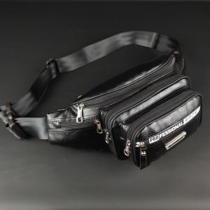 TAS SELEMPANG PRIA KULIT PU POLO AMSTAR WAIST BAG TAS PINGGANG WATERPROOF
