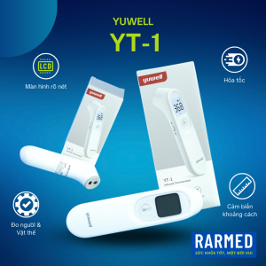 Nhiệt kế điện tử hồng ngoại đo trán Yuwell YT-1 cảm biến khoảng cách & cảnh báo thông minh