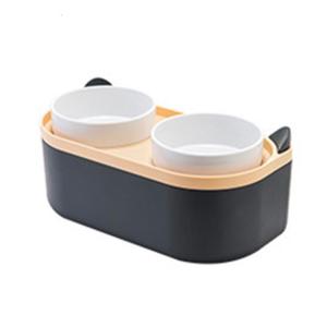 Pet Feeding Bowls Double Bowl Cat Feeder Small Dogs Bowl Kitten Container Bowl Water Dispenser Bowl Cat Supply