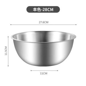 304 Stainless Mixing Bowl with Scale Fruit Salad Bowls Ramen Bowl Soup Bowl Flour Egg Bowl for Baking Cooking Baking Storage Tableware