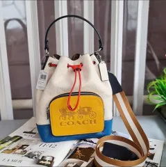 Coach jes drawstring bucket bag with horse and online carriage