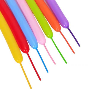 Balon Latex Pentil Doff isi 100 pcs/ Balon Panjang Twist Cacing Doff