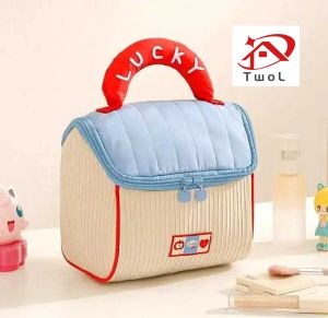 TWOL SHOP Stock no.145,1pcs Lovely House Makeup Bag Women Travel Large Capacity Toiletry Bag Handheld Storage Cosmetic Bag