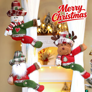 【Smilewil】COD คริสต์มาสผ้าม่านหัวเข็มขัด น่ารัก ตุ๊กตาคริสต์มาส ตกแต่งคริสต์มาส การตกแต่งบ้าน สายรัดผ้าม่าน