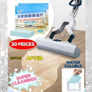 Multifunction Floor Cleaning Slice 30pcs Floor Tile Fresh Floor Cleaning / Floor Cleaner 30片装多效地板清洁片多功效去渍去油强效去菌