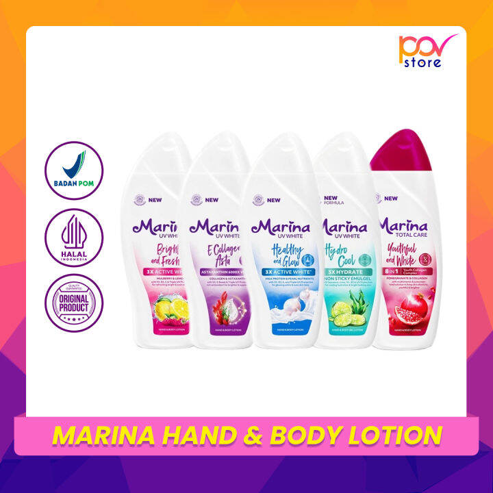 Marina Hand And Body Lotion Uv White Body Serum Pov Store Lazada