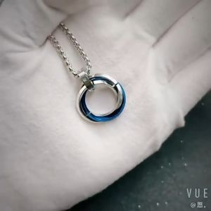 1Pcs Necklace for Men  Japanese and Korean Three Ring Ring Necklace for Men Trendy Men Personalized Ins European and American Street Hip Hop Hoo