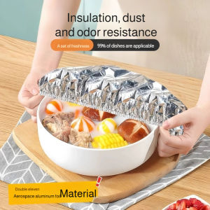 Table Insulated Food Cover Aluminum Foil Heat Retention Cover Food Grade Material Keeps Meals Warm Kitchen Food Preservation Accessory
