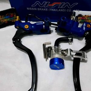 Handle Master Rem Nissin Blue-Black Full Set Kiri Kanan + 1Tabung Universal Matik Bebek Pnp Rx King/ Vixion/ Spacy/ Genio/ Byson/ Xabre/ Mio/ Vario/ Scoopy/ Klx/ Crf/ Aerox/ Mx 135/ F1zr/ Tiger/ Lexi/ Beat/ Xeon/ Fino/ Sonic/ Satria Fu/ Ninja/ R15 V2 V3 Dll