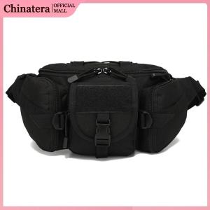 Multipurpose Fishing Tackle Waist Bag Nylon Portable Outdoor Sports Waist Pack Waterproof for Camping Hiking Traveling Running