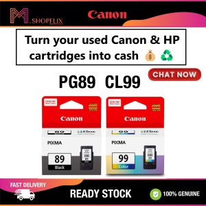 Canon PG-89 (21ML) & CL-99 (12ML) Ink Cartridge/ PG89 CL99 / Canon Pixma E560
