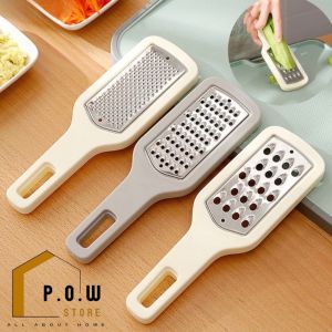 POW Store พร้อมส่ง ที่ขูดผัก แบบ3in1 ขูดได้3แบบ3สไตล์ ใบมีดสแตนเลส ปลายด้ามมีที่แขวน