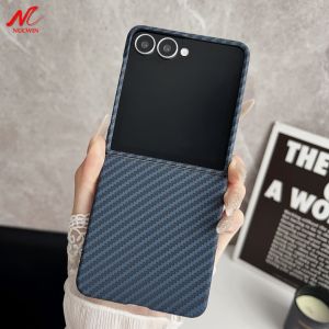 For Samsung Z Flip 8 Case Business Ultra Thin Slim Matte Carbon Fiber Cover for Samsung Galaxy Z Flip 8 7 6 5 4 Flip8 Flip7