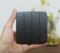 Bộ Công Tắc, Ổ Cắm Vuông (Màu Xám) Minerva - Panasonic. 