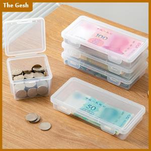 [The Gesh] กล่องเก็บแบบพกพากล่องกระดาษเก็บเงินอัลบั้มธนบัตรกล่องเก็บสะสมเหรียญเคสพลาสติกใส