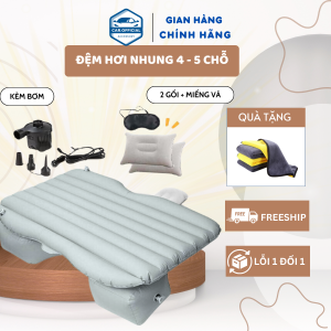 Đệm Hơi Ô Tô - Nệm Hơi Ô Tô – Cao Cấp Có Chân Đế Rời Tiện Dụng Chất Liệu Vải Nhung Dù Siêu Êm
