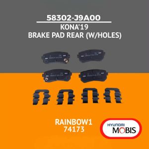 58302J9A00 Brake Pad Rear (W/Holes) for Hyundai Kona19 [Mobis Original] Part #58302-J9A00