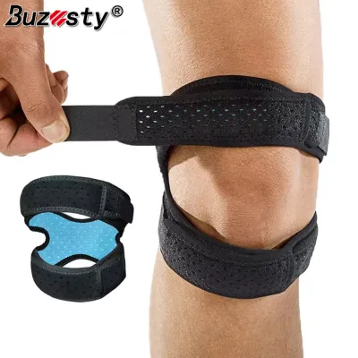 Buzesty Patellar Tendon Support Strap with Patella Gel Pads Knee Brace for Women Men Meniscus Tear Knee Pain Relief Arthritis Pain And Support Double Patella Bands