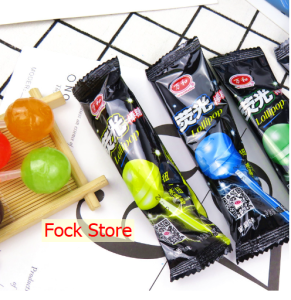 ลูกอมก้านเรืองแสงแบบซองห่อสีดำ