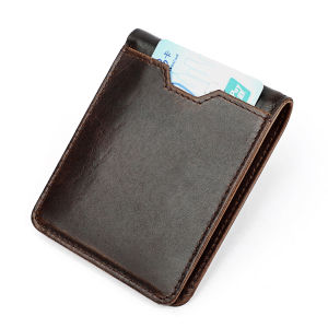 Royal Bagger Slim Card Clip Wallet for Men Genuine Cow Leather RFID Wallets Card Holders Man Cool Bags Fashion Coin Bags Short Purse