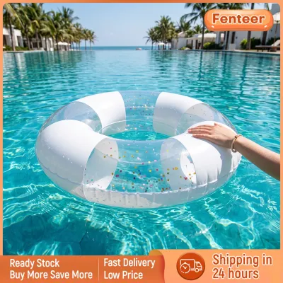 Fenteer Lightweight Inflatable Swim Float Large Inflatable Pool Tube Thickened Swimming Tube Stable for Adults