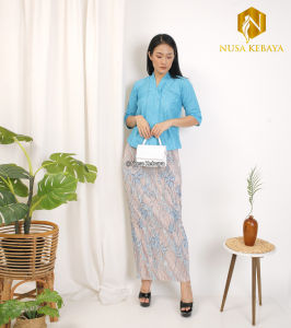 Nusa Kebaya Setelan Kebaya Floy Brukat Modern Kebaya Kartini Kebaya Wisuda Kebaya Floy Rok Plisket