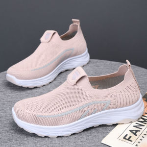 Free Shipping New Spring And Autumn Collection: Comfortable Slip-On WomenS Casual Flats Featuring A Non-Slip Sole Breathable Design And A Versatile Flat Style Suitable For Middle-Aged Women