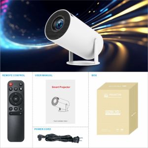 Shade HY300 Smart Proyektor Android 11.0 Smart Box 8000 Projector 4K UHD 1080P WiFi6.0 Bluetooth 5.0 1GB+8GB 320 ANSI Lumens  Fleksibel Proyektor Laser Portabel WiFi Telepon Wireless
