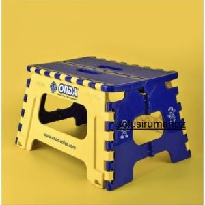 KURSI LIPAT PORTABLE KURSI BAKSO MURAH pilih pendek tinggi bangku pijak anak pilih warna biru kuning merek onda