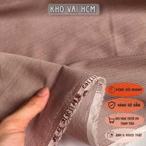 Vải Thô Cotton Spadex In Sọc Khổ 1m36 - May Sơ Mi Đồ Trẻ Em Bộ Pijama - Mềm Mỏng Đàn Hồi