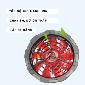 (Quạt 12v Siêu Mạnh) Quạt Áo Điều Hòa 12V Không Chổi Than Chạy Khỏe Bền Phụ Kiện Áo Điều Hòa