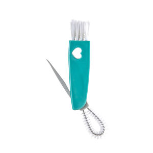 Candy Online 3 in1 Multifunctional Cleaning Brush Cup Lid Brush Crevice Corner Cup Brush Baby Bottle Cleaning Brush