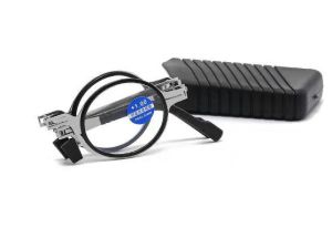 Kacamata Baca Plus Anti Radiasi Auto Fokus Adjust Lipat Titanium 2 Model