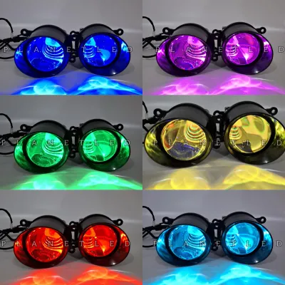 Sepasang Foglamp C990 Lampu Biled 3inc Blue Lens Original Toyota & Honda Bonus Bracket Universal