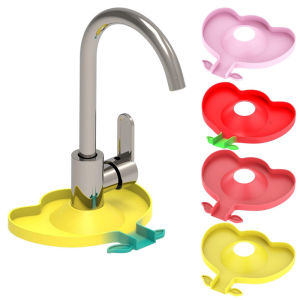 Faucet Absorbent Mat Silicone Sink Splash Guard Drying Mat for Bathroom Kitchen