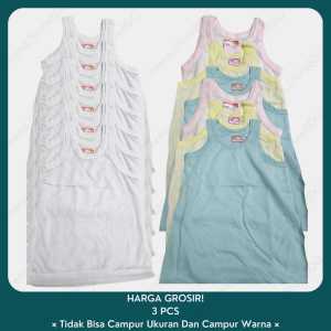 Isi 3 Pcs Kaos Dalam Kaos Kutang Anak Singlet Widya Polos Putih Warna Tanktop Anak Widya