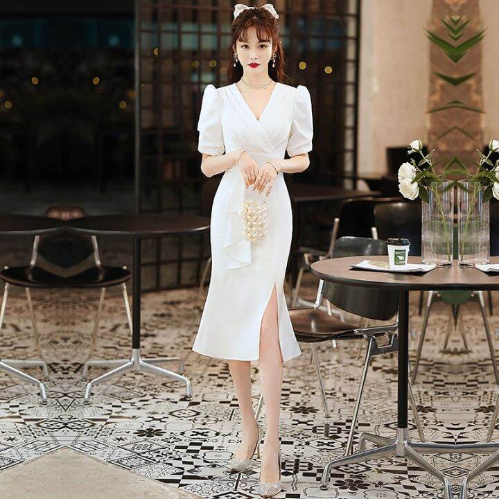 White hot sale formal attire