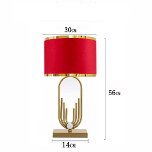 American Style LED Metal Bedside Lamp Modern Simple Table Lamp E27 Home Decor Table Lights Creative Hardware Table Lamp