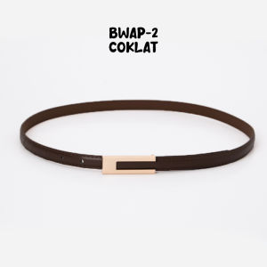 Ikat Pinggang Wanita Korea Belt Sabuk Kulit Sintetis Desain Simple Elegant Fashion Casual Import