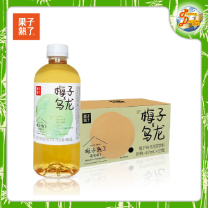 RIPE FRUIT [果子熟了] Summer Fruit Juice Oolong Tea Series (Yuzu Plum Black Grape) 果汁乌龙茶系列 487ml x 15 Bottles