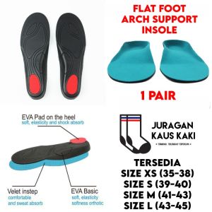 Orthopedic Flat Foot Insole Arch Correction Support Tapak Kaki Rata