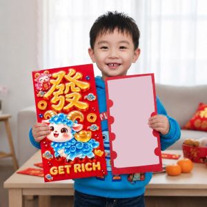 SWEET Paper Oversize Red Envelope Cartoon Large Size Lucky Money Packet Cultural Festival Supply Blessing Spring Festival Celebration