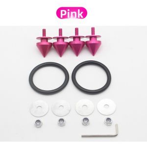 GORGE 1Set Universal Aluminum Spike Sharp Pointed Aluminum Quick Release Screw Fasteners High Quality Hatch Lids Release Attachment Fastener for Car Bumper Trunk