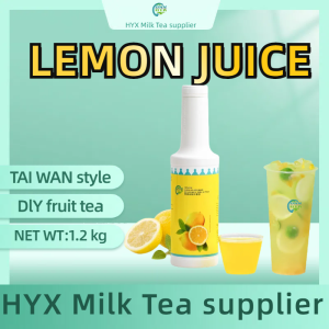 HYX Lemon Juice 1.2kg  good for FRUIT TEASMOOTHIE FRESH DRINK FLAVORFUL SYRUPgood for YOGURT SERIES
