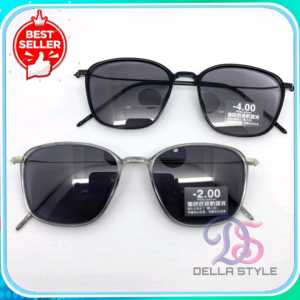 KACAMATA PHOTOCROMIC MINUS 0.50 S/D 6.00 KOTAK FRAME OPTIK TITANIUM KOREAN STYLE WANITA PRIA TERBARU FREE BOX DAN LAP
