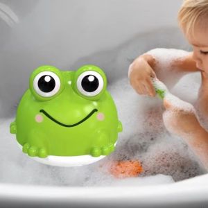 DJDK Automatic Water Sprayer Frogs Baby Bath Toy LED Light Dynamic Light Water Sprinkler Bath Toy Cute Shape Battery Operated Spray Frog Toy Bath Time